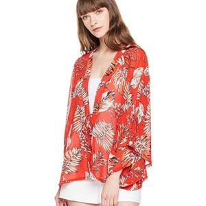 Orchid Row Kimono Chiffon Open Front